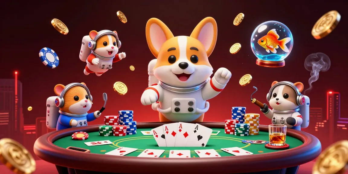 Engage in the thrilling experience of Tải game Sunwin at an exciting casino with floating characters and poker elements.