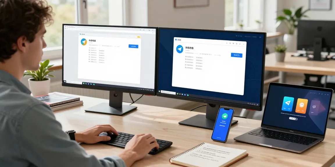 Adjusting Telegram Chinese Version settings in a modern workspace