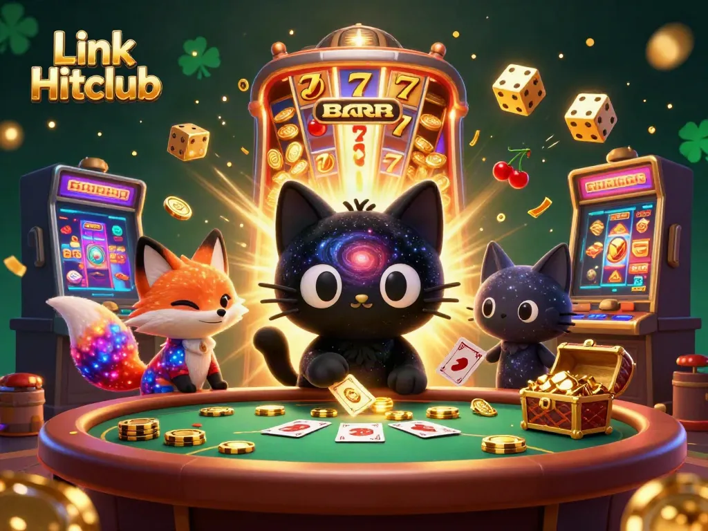 Engage with exhilarating gameplay at Link Hitclub featuring vibrant cosmic casino elements.